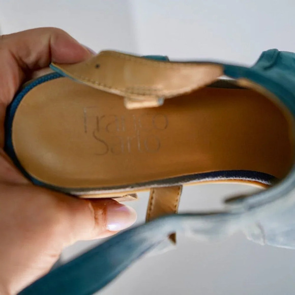 FRANCO SARTO Harlet T Strap Ankle Strap 3" Block Heel Sandal Bootie 10‎ M NICE!! - Picture 6 of 7